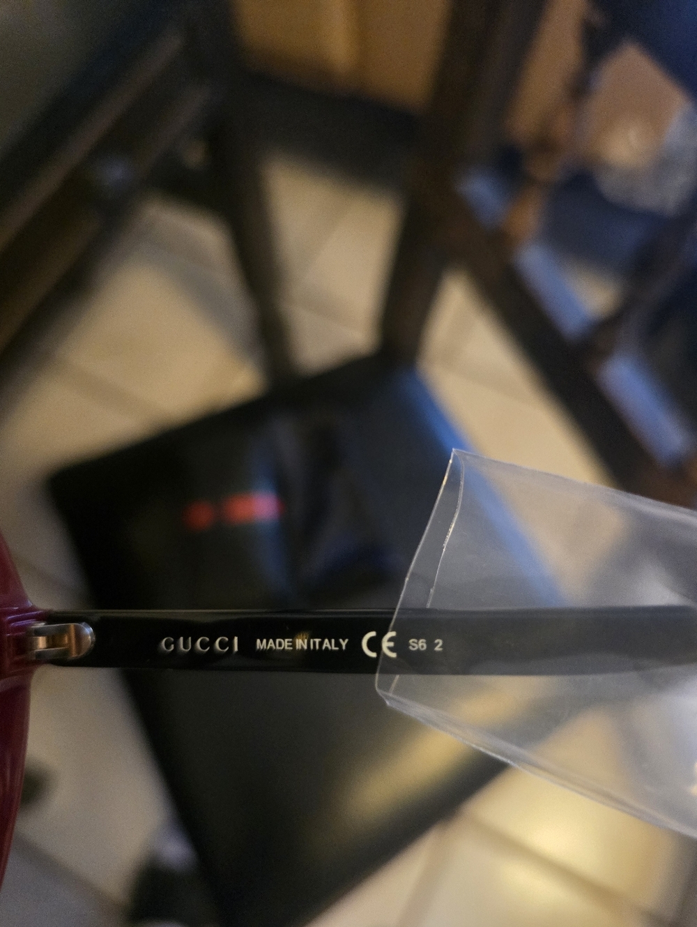 Gucci Red Sunglasses for Women - Picture 11 of 12